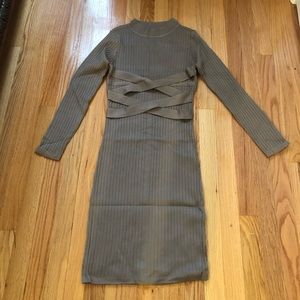 Bandage midi pencil dress